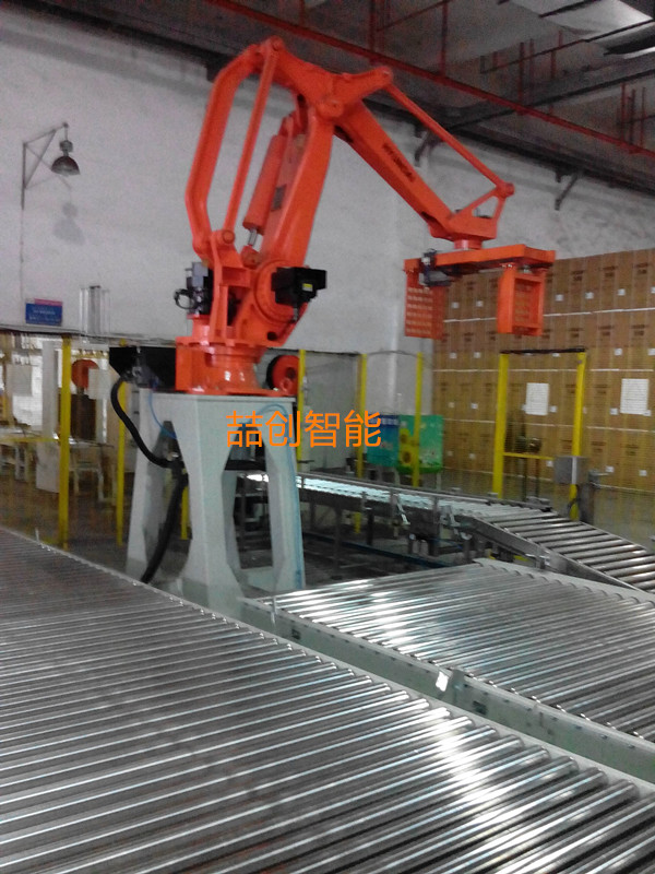 全自動(dòng)機(jī)器人碼垛機(jī)械設(shè)備大幅度提高工人工作效率和質(zhì)量?